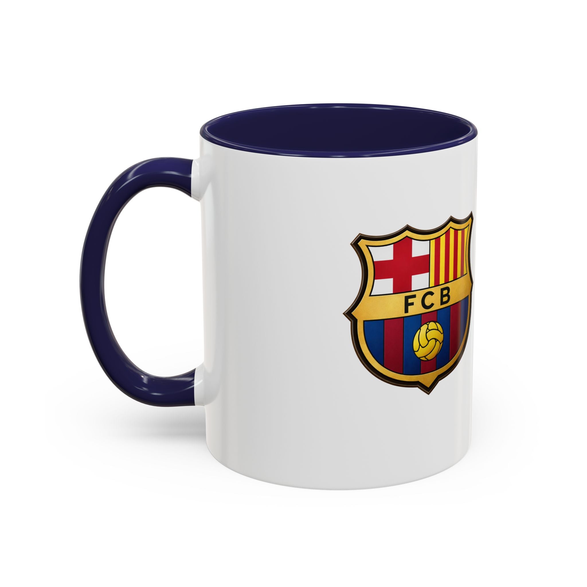 Football Club Crest Accent Coffee Mug — Fan Gift (11/15oz)