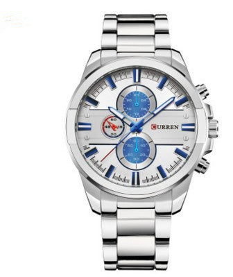 Full Steel Wristwatch – Stainless Steel Fashion Watch for Men