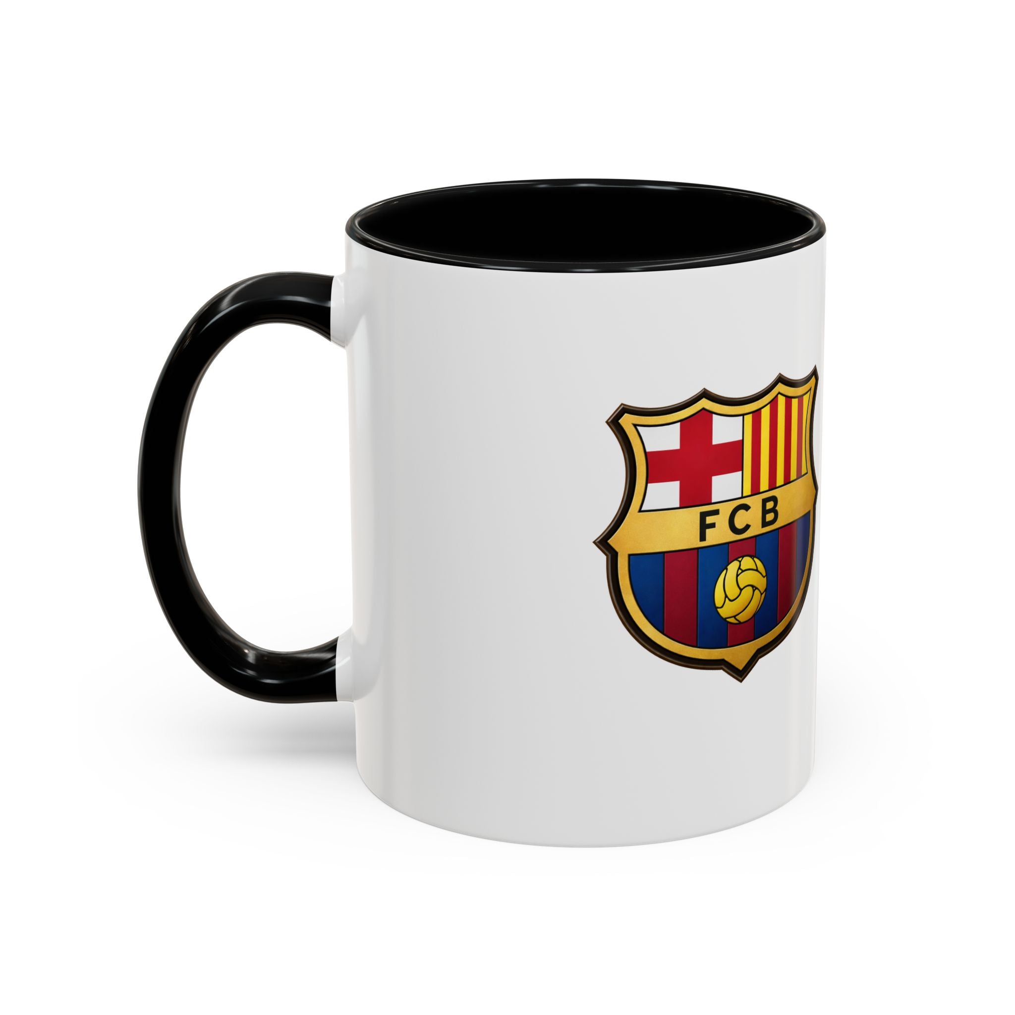 Football Club Crest Accent Coffee Mug — Fan Gift (11/15oz)